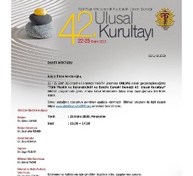 Türk Plastik Rekonstrüktif ve Estetik Cerrahi Derneği- 42. Ulusal Kurultayı”nda “saç ekiminde görülebilecek komplikasyonları ve tedavileri”ni anlatmaya çalışacağım