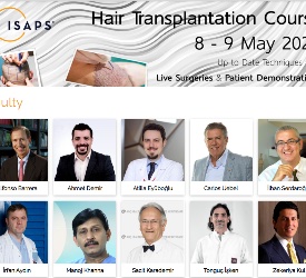 1. ISAPS Saç Ekimi Kursu’nda sunum yaptım